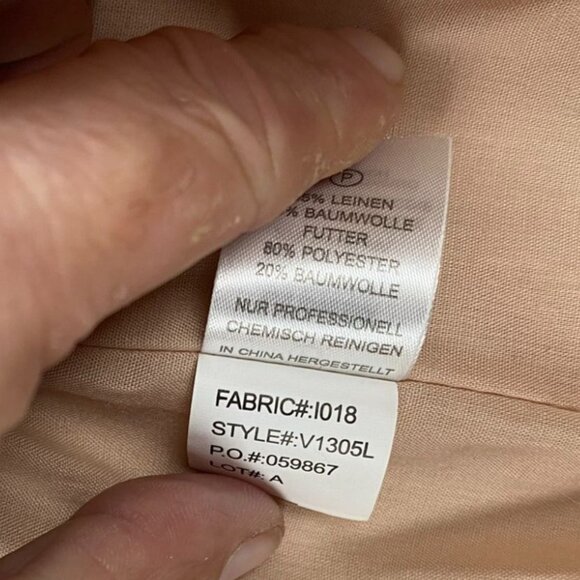 Dalia Womens Blazer Jacket Size XS Linen Blend One Button Officewear Casual - Picture 7 of 10